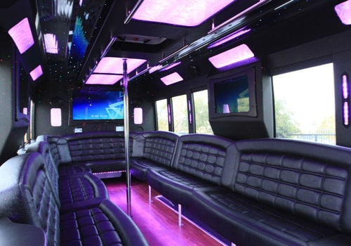 party bus interior Sycamore il limo